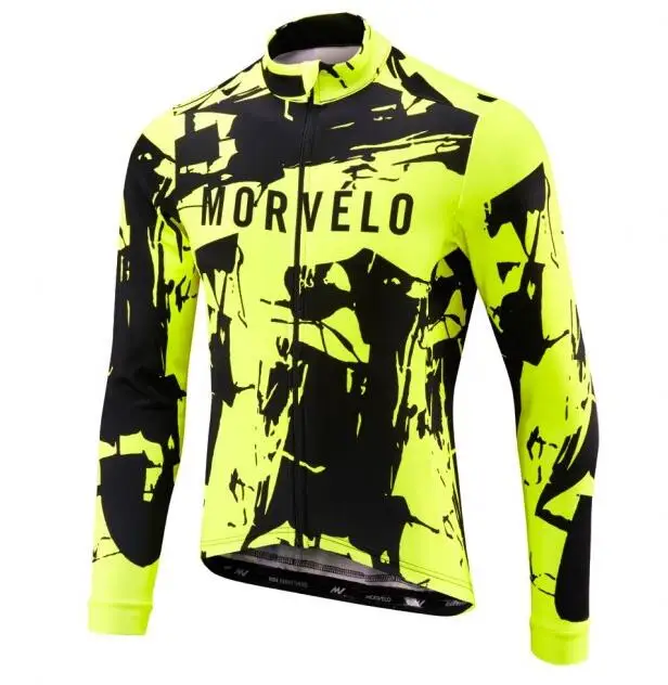 Morvelo Длинные рукава Велоспорт Джерси весна/осень мужские Ropa Ciclismo велосипед
