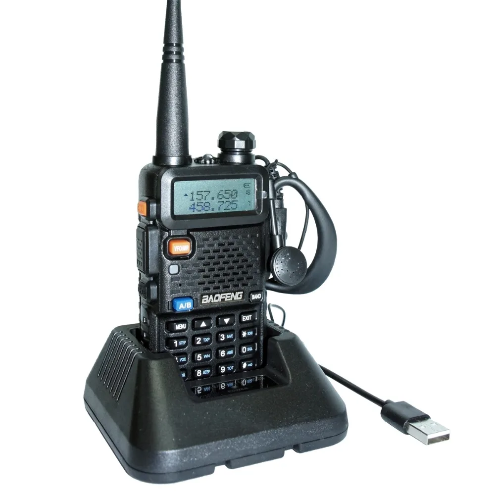 Baofeng UV 5R Walkie Talkie УФ Dual Band двухстороннее радиолюбителей UV5R УКВ 128CH CB FM Портативный