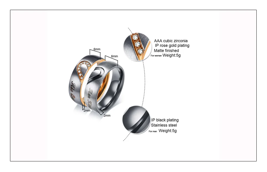 Meaeguet его королева и ее король сердце Свадебные кольца для мужчин и женщин нержавеющая сталь кубический цирконий пара обручальные ювелирные изделия