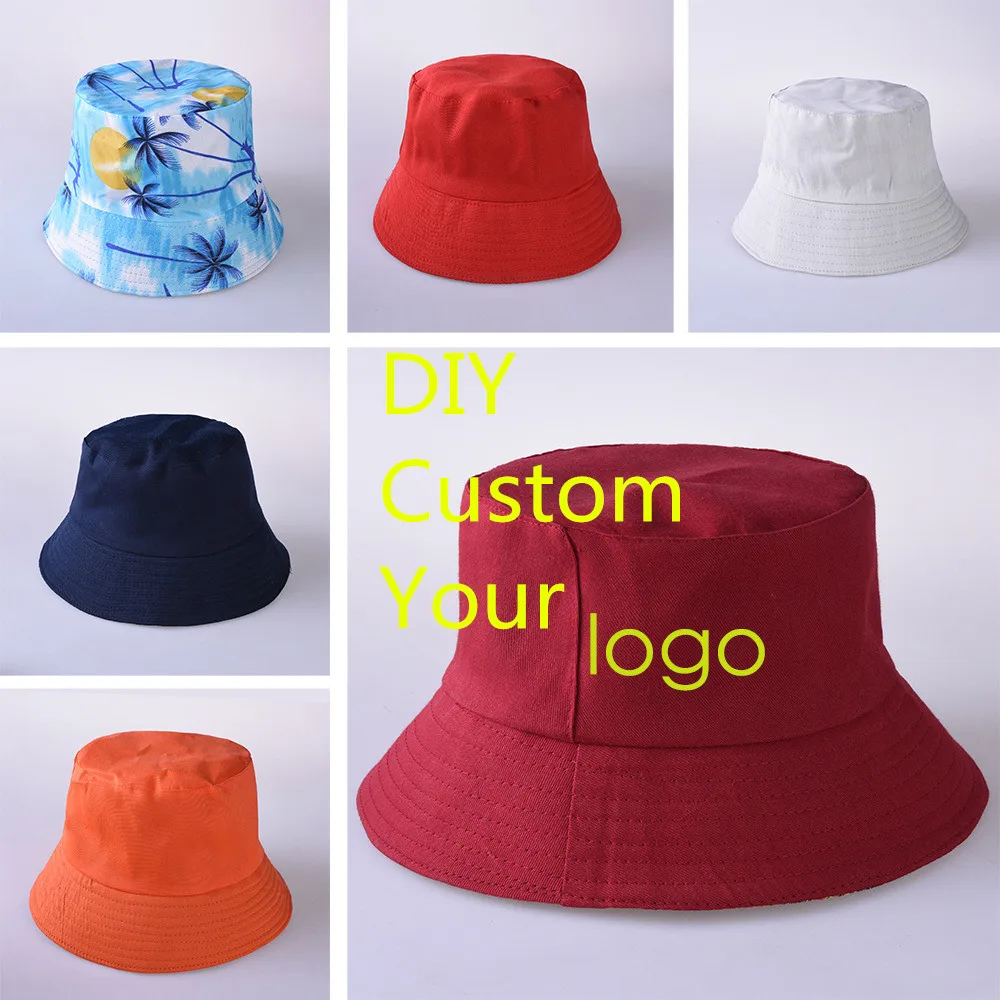

Factory Price! Free Custom LOGO Design Bucket Hat Men Women Summer Bucket Cap k pop Bob Hat Gorros Fishing Fisherman Hat