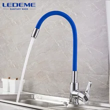 LEDEME Chrome Finish font b Kitchen b font Sink font b Faucet b font Single Handle