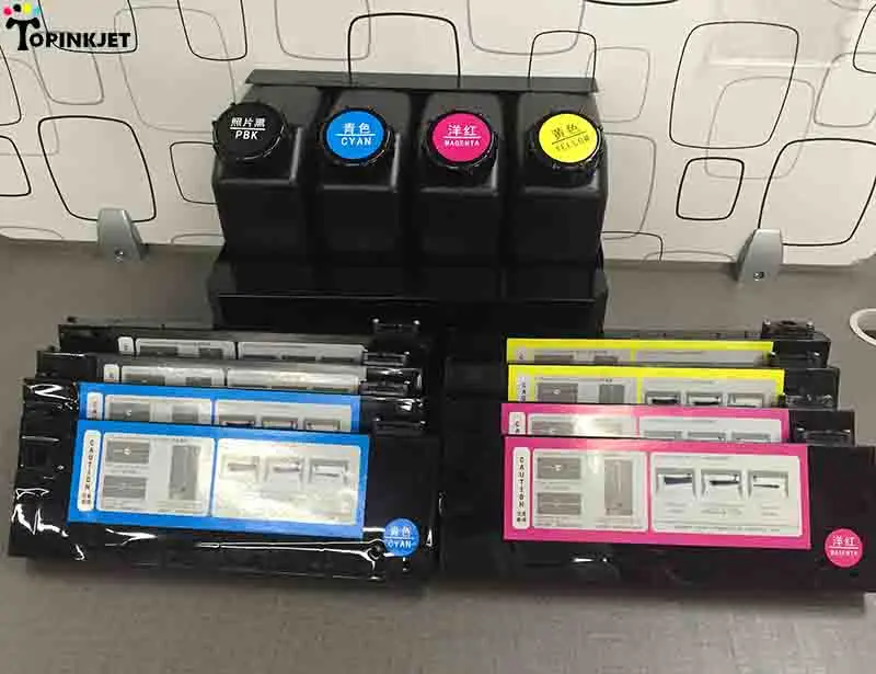 Double 4 colors solvent/UV bulk ink system for Mimaki JV33 JV5 Roland VP SJ 540 740 printer CISS ink supply UV tube