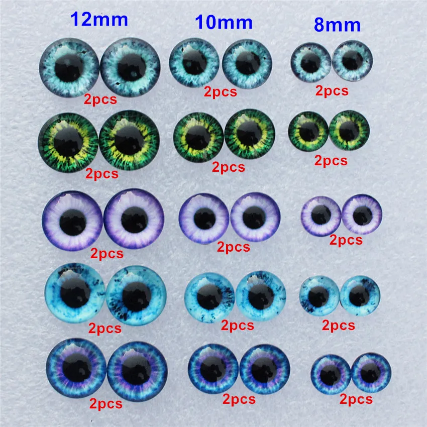 Смешанный с 8 мм 10 мм и 12 мм круглый в Париже глаза Дракона стекло кабошон Flatback Фото Камея DIY аксессуары 30 шт./лот K06024