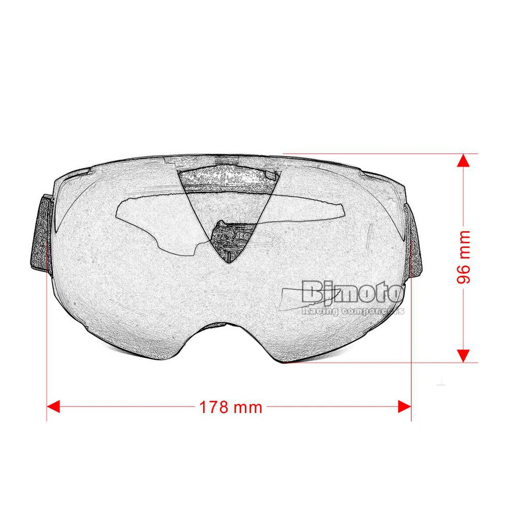 BJMOTO мотоцикл гибкий Лыжный Сноуборд Снегоход очки магнит Быстро меняющиеся линзы система Мото очки мотокросса