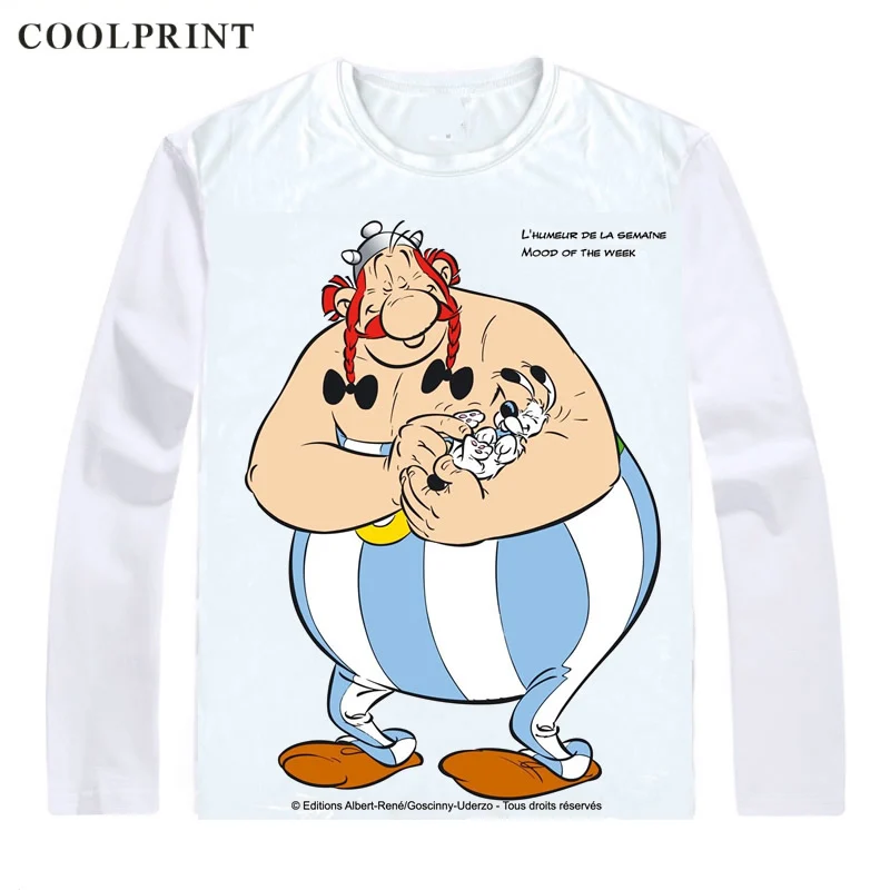 Футболка Asterix и Obelix потрясающая уличная одежда с рисунком астерикса повседневная