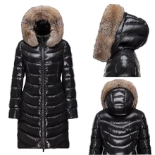 Для женщин вниз пальто для девочек теплые пуховики 90% одежда с гусиным пером зимняя куртка для девочки детей соответствующие пуховики