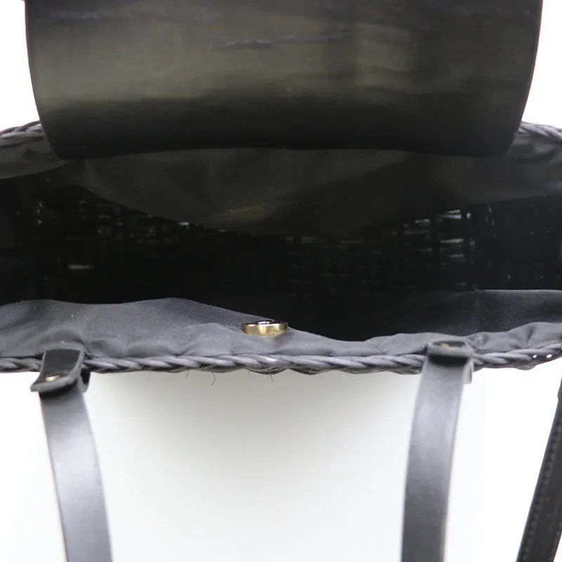 Новая Черная верблюжья соломенная сумка натуральная через плечо из ротанга