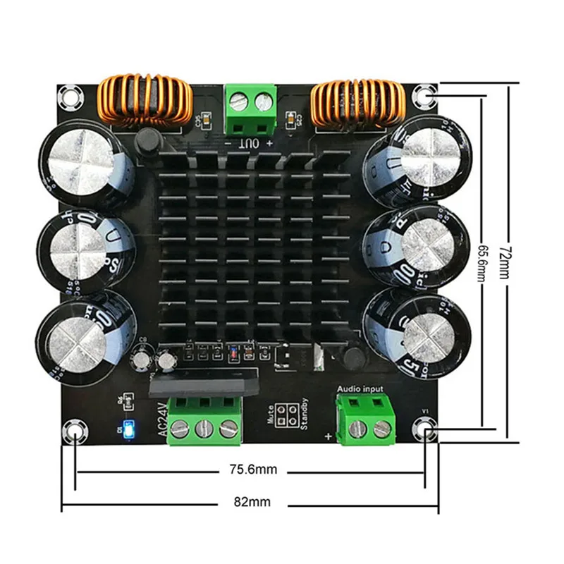 XH M253 высокой мощности моно цифровой усилитель плата tda8954 го ядра BTL режим