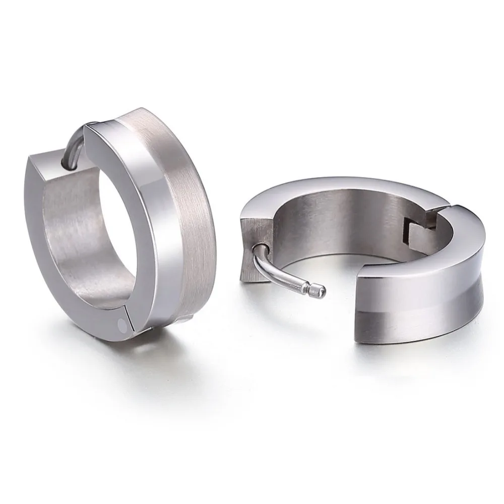 

Anti Allergy Healthy Body Piercing Light Weight Jewelry 100% Titanium Hoop Circle Earrings for Boy Girl Anniversary Gift