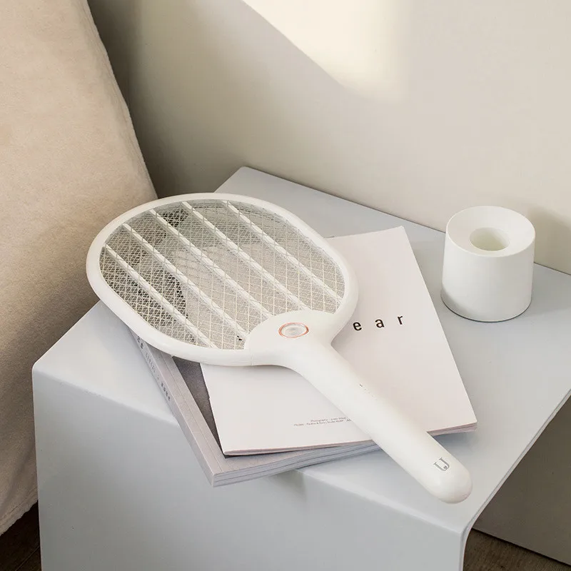 

Jordan&judy 3000V Electric Mosquito Swatter Three-layer Anti-electric Shock Net USB Charging Portable with Base Bracket