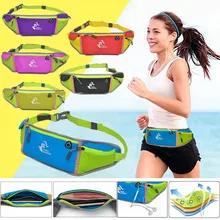 Высокое качество Водонепроницаемый Нейлон Талия пакеты многофункциональный сумка талии пакеты для музыки с гарнитурой отверстие сумки AB@ W3 Для женщин сумка