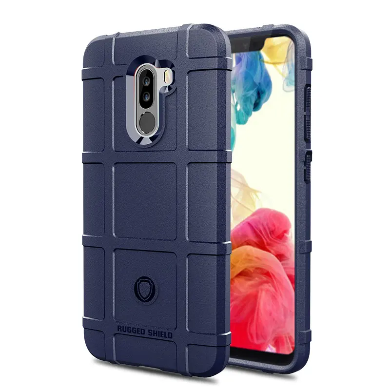 Чехол для Xiaomi Poco F1 силиконовый мягкий ударопрочный чехол из ТПУ Для Pocophone черный
