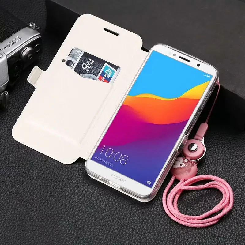 Кожаный чехол книжка с подставкой для Huawei Honor 7A DUA L22 Mate 20 Lite Pro 10i 8A 7C Pro|Бамперы| |