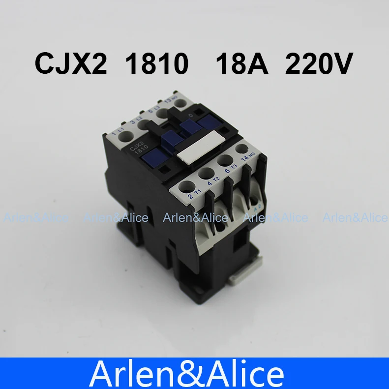 Контактор переменного тока CJX2 1810 LC1 18A 220 В 50 Гц/60 Гц|contactor 220v|contactor dccontactor ac |