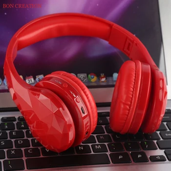 

BON CREATION New Luxury B8A Wireless Bluetooth Headphones Adjustable Headset With Mic For PC mobile phone MP3 FM Radio Earphones