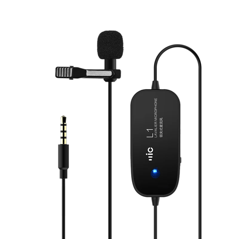 

3.5Mm Audio Video Record Lavalier Lapel Microphone 6M(20Ft) For Iphone Android Mac For Dslr Camera Camcorder Recorder