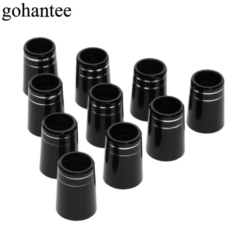 Plastic Golf Club Heads Replacement 10 Pcs Black Golf Ferrules Fit 0.350 Or 0.370 Tip Irons Shaft  8.9X16X13.4mm / 9.5X19X13.6mm