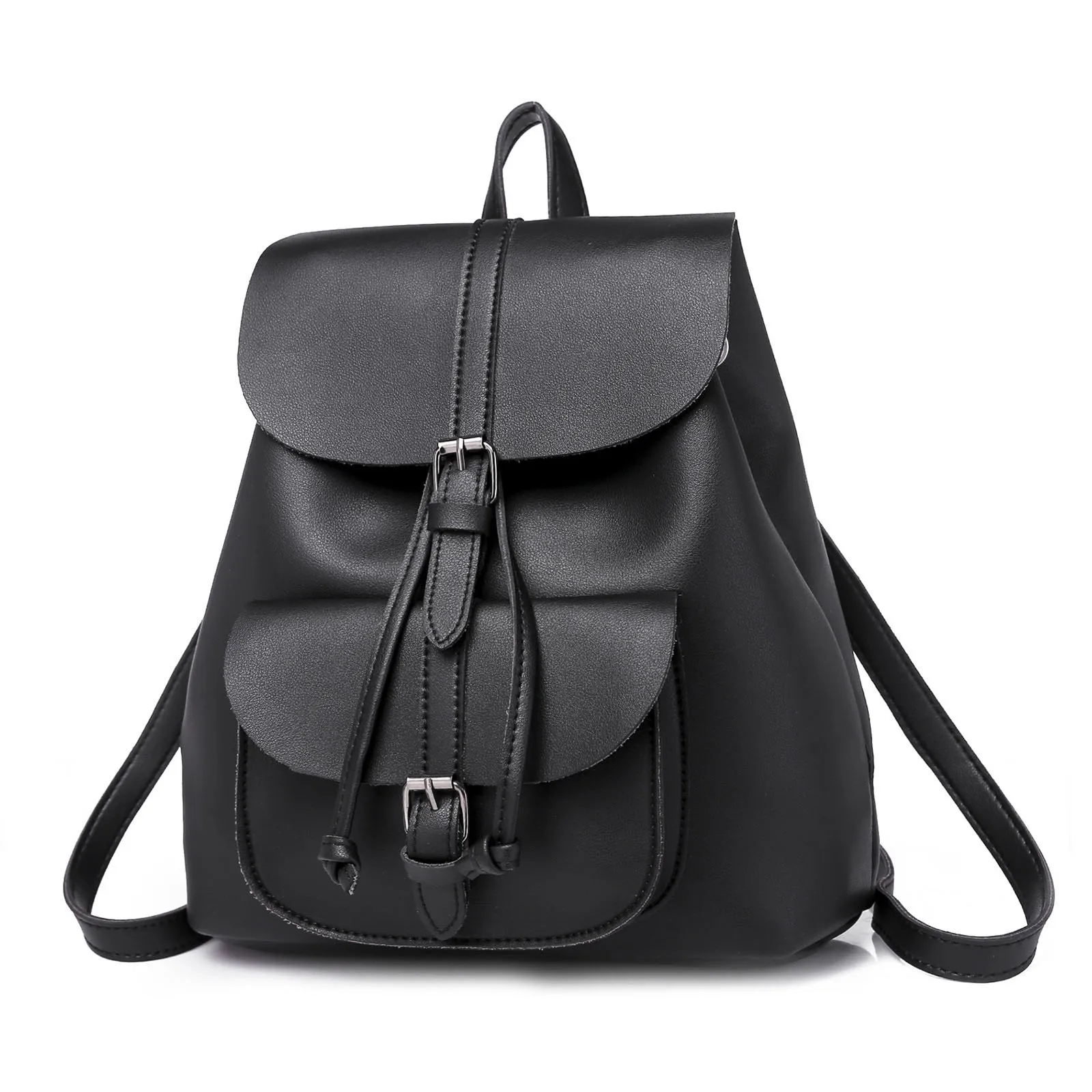

LJL-Women'S Backpack Fashion Causal Pu Leather Shoulder Retro Large Backpack Lady Girl Schoolbag