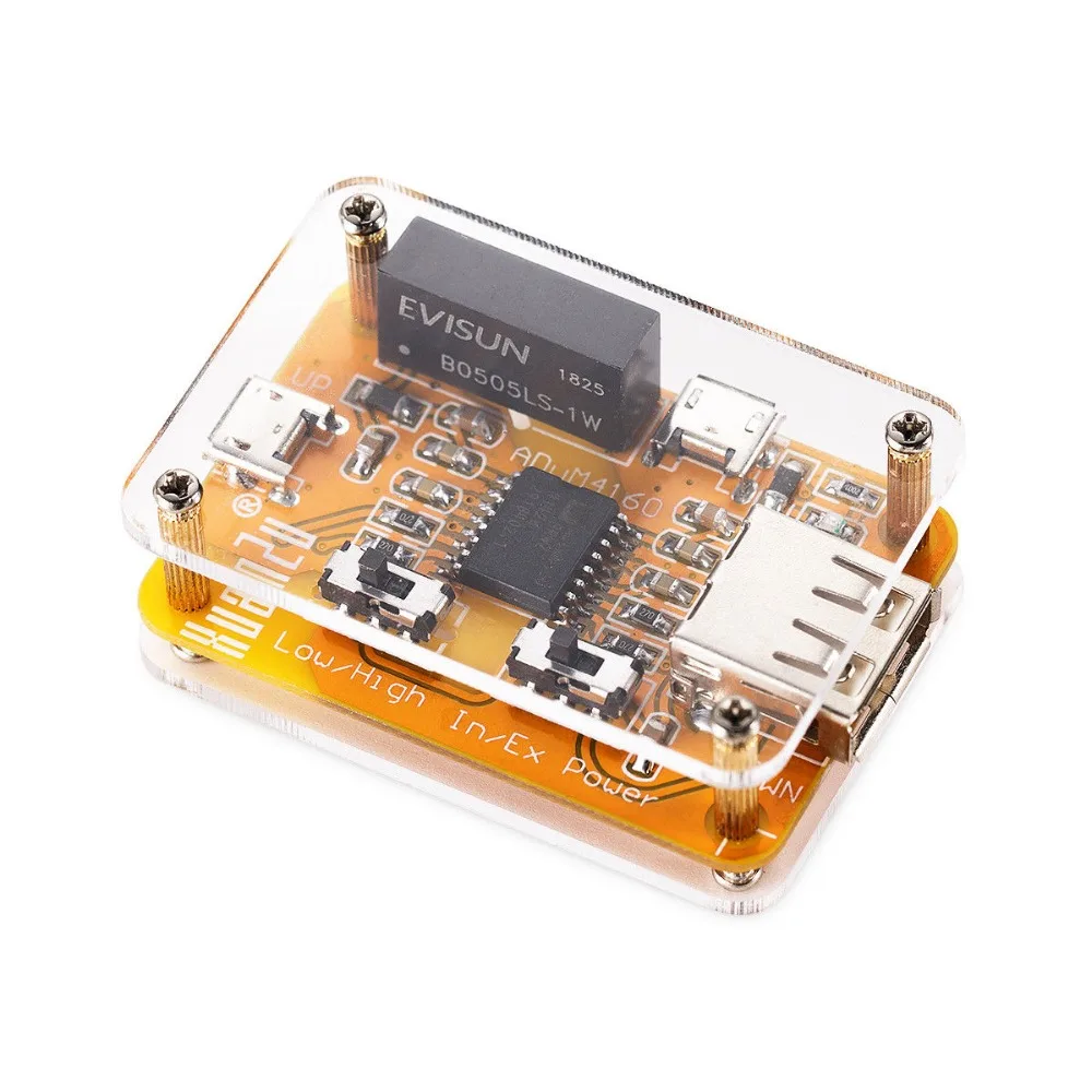 Ceny Nobsound ADuM4160 moduł izolatora USB na USB Eliminator szumów przemysłowych ochrona izolatora 1500V moduł cyfrowy