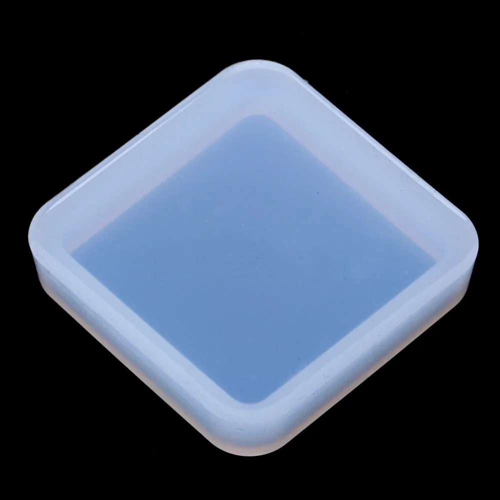 JAVRICK DIY Прозрачная силиконовая квадратная формочка Полимерная глина Смола мастерская отливка Изготовление ювелирных изделий Форма
