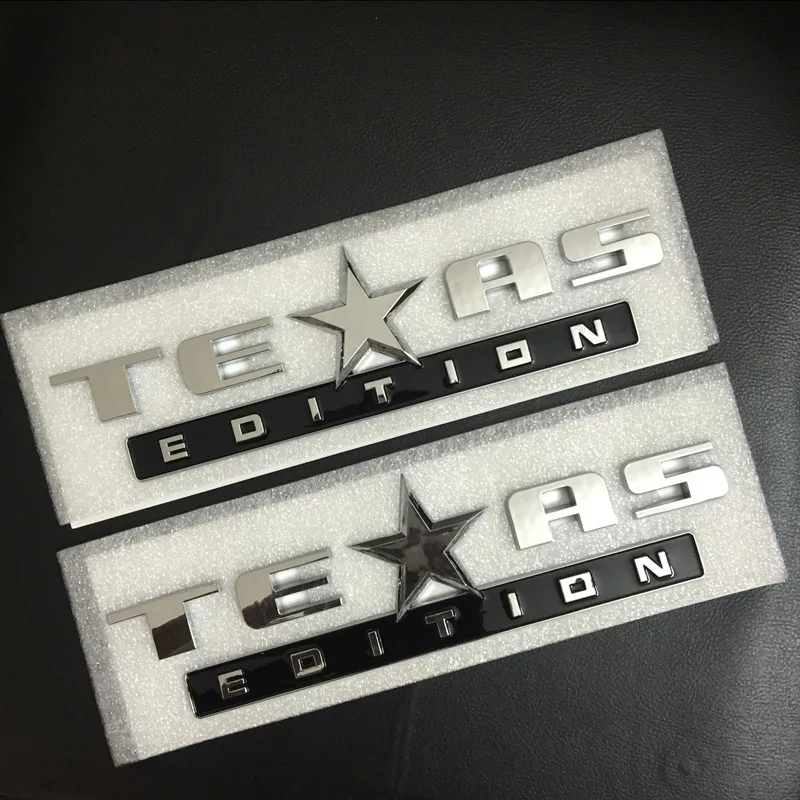 Прохладный Очаровательная Пластик chrome 3d TEXAS ИЗДАНИЕ эмблема автомобиля Стикеры знак fadeproof x 2 шт