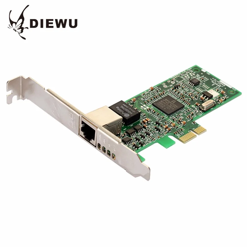 DIEWU BCM5751 PCI-E загрузка без диска Настольный Gigabit Ethernet сетевые адаптеры слот RJ45 LAN адаптер Поддержка ESXi5.5