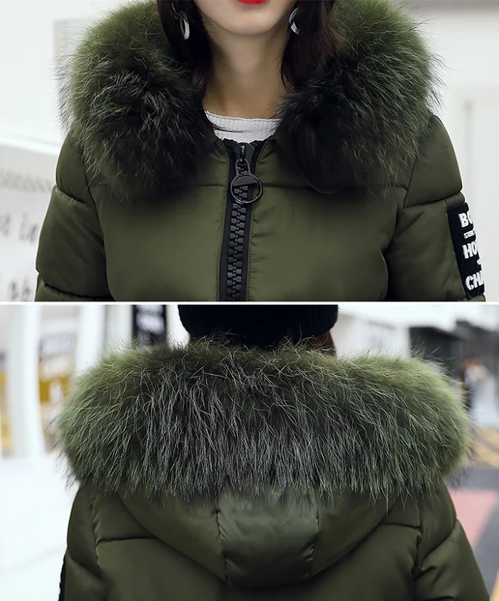 Winter Women Coat Jacket Warm High Quality Woman Jacket Winter Coat Hood Real  2017 New Winter Fashion+22 (2)