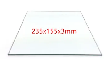 

3D printer spare parts heated bed borosilicate glass plate for Flashforge Dreamer, Pro and Creator 235x155mm