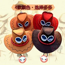 Одна часть аниме шляпы для косплея Portgas. D. Ace пиратская шляпа ковбойская шляпа высокое качество chapeu