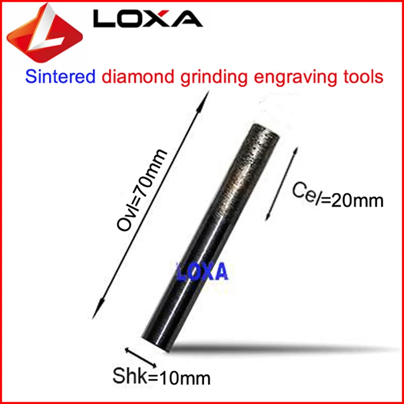 

LOXA FP10-20 CNC stone engraving bit ,Sintered diamond tool,milling bottom,cutting Granite /Sandstone rilievo