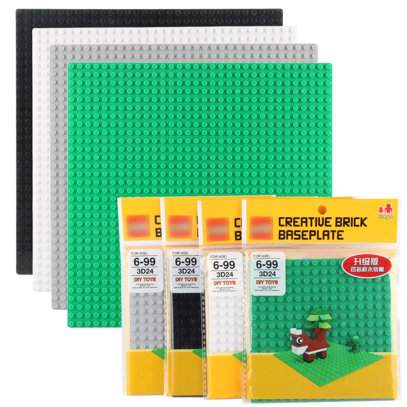 Brick Base Plates for Mini Bricks Baseplates 16*16 Dots 12.8*12.8cm DIY