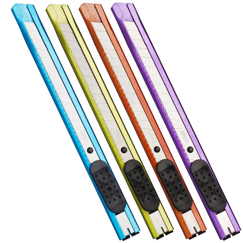 

2066 Colourful Metal Art Knife Small Coloured Art Student Hand Knife Opening Paper Cutter Office supplies learning stationery