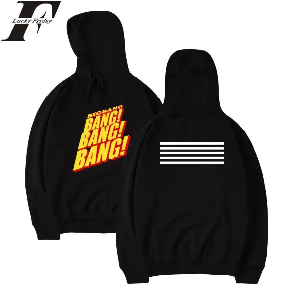 LUCKYFRIDAYF BIGBANG Kpop Harajuku Толстовка женская/Мужская модная зимняя толстовка женская