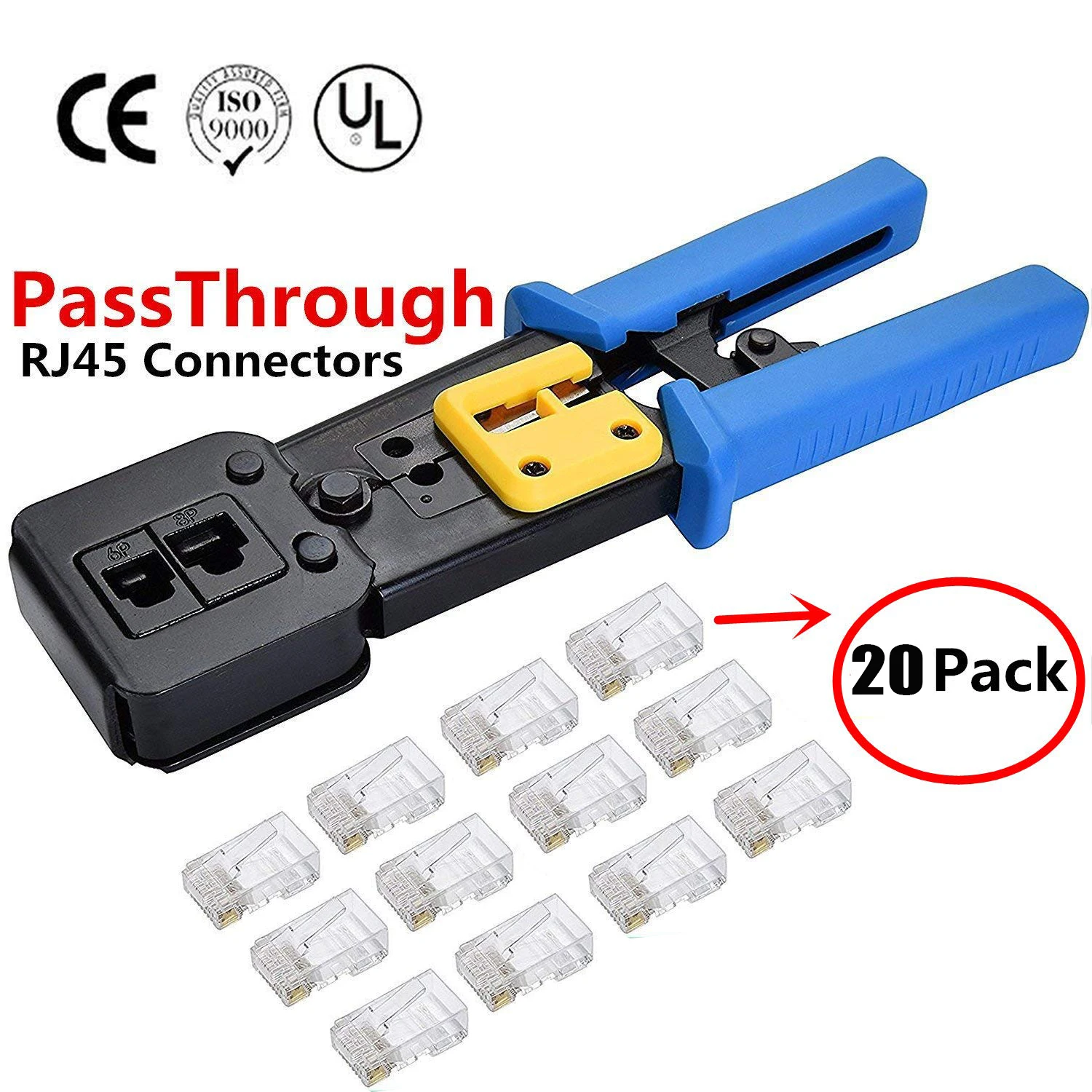 

Networking Tools EZ RJ45 crimper Cable Stripper RJ12 cat5 cat6 Pressing Clamp Pliers Tongs Clip Clipper Multifunction Kit