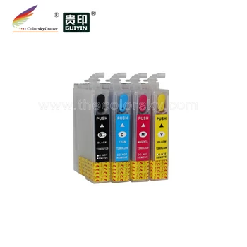 

(RCET200) refill ink cartridge for Epson Expression Home XP100 XP200 XP300 XP400 Workforce WF2510 WF2520 WF2530 WF2540 kcmy