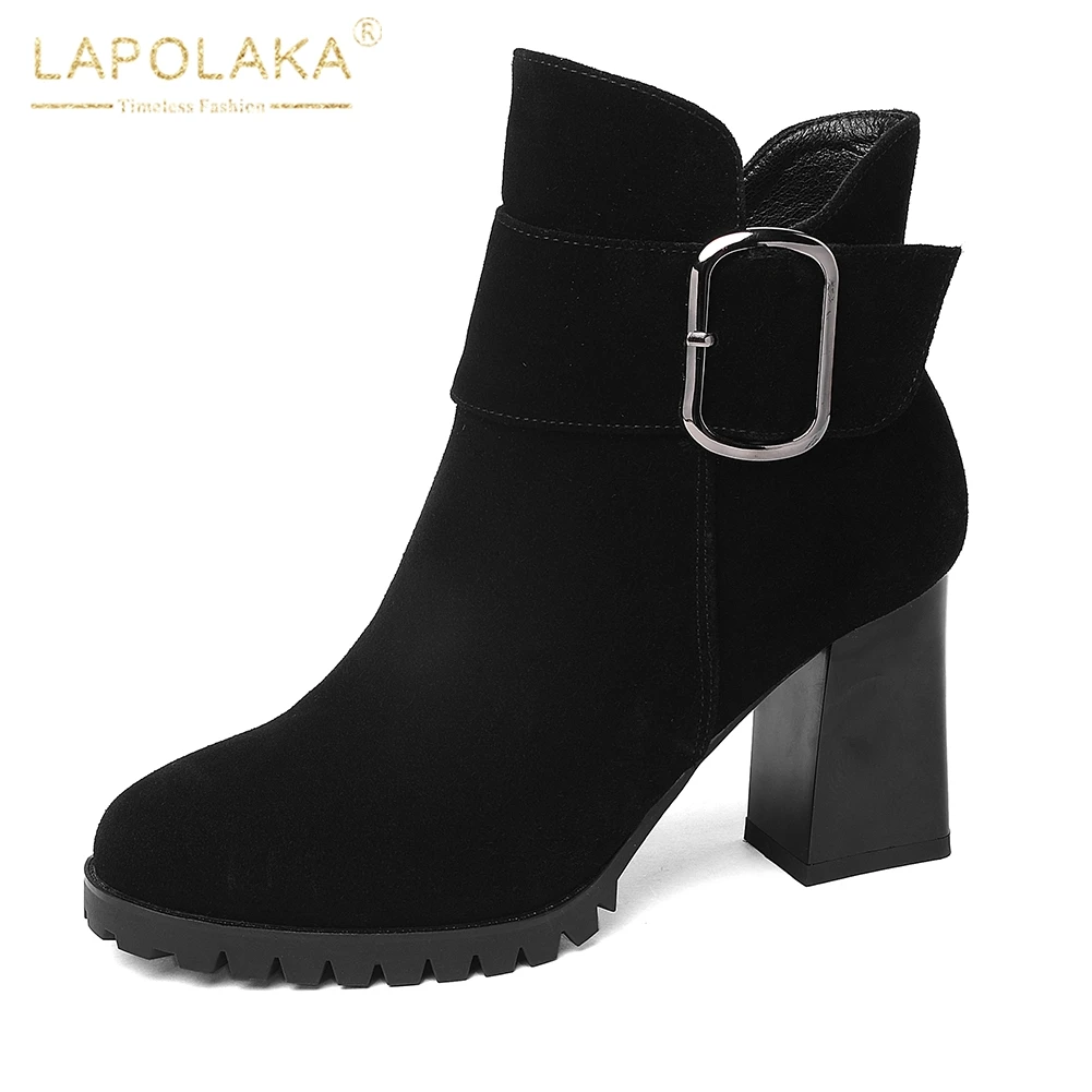 Mayor Negros Talla Botas black Venta Up Fur Zip red New Al Fur Botines Por Zapatos 34 Without Rojos De Suede Mujer Fur Red With 41 Cow Grande Lapolaka ngcqA8WaOg