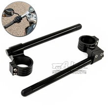 Bjmoto мотор CNC 7/" Клип ons поднятый клипон вилка рукоятки 33 35 37 41 43 45 46 48 50 51 52 53 54 мм Клип ons поднятие руля