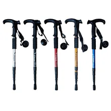 Треккинг полюс телескопическая растягивающаяся Регулируемая Складная палка для альпинизма для улицы