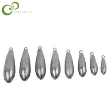 5 шт./лот вес Размер 10 г/20 г/30 г/40 г/50 г/60 г/70 г/80 г капли воды свинцовый вес s рыболовные свинцовые грузила рыболовные аксессуары GYH