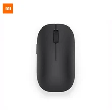 Новая Оригинальная Xiaomi Mi беспроводная мышь, черная 2,4 ГГц 1200 точек/дюйм, портативная мышь для Macbook Windows 8 Win10, ноутбук, компьютер, видео игра