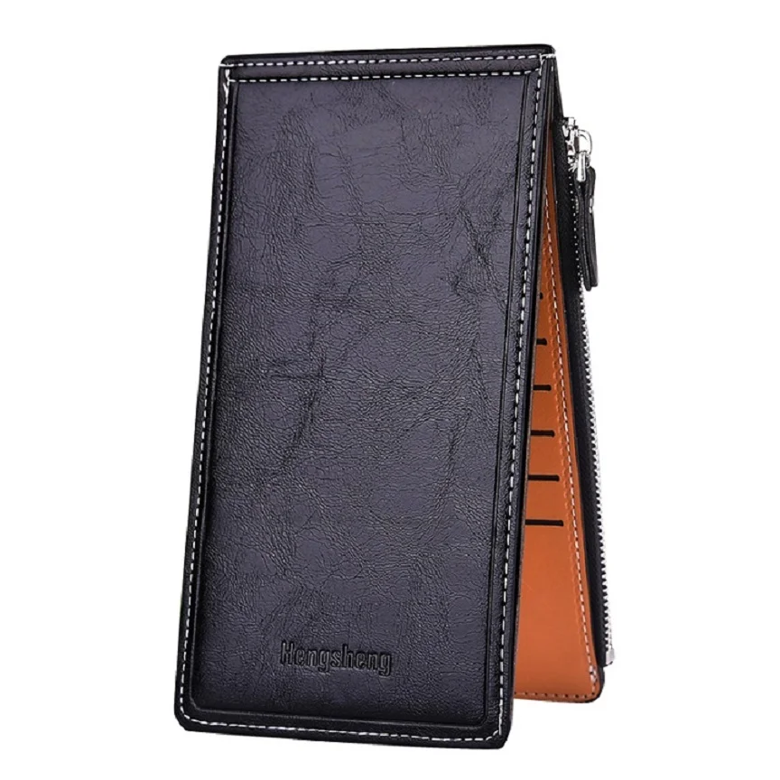 

Fashion Long Leather Women Wallets Female Purses One Zipper in Double Rows Coin Pouch Credit Bank Card Case Clutch Bag