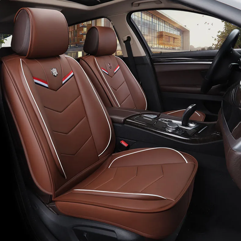 

leather Universal Car Seat Covers for dacia duster hyundai solaris creta lada kalina skoda yeti auto accessories car styling