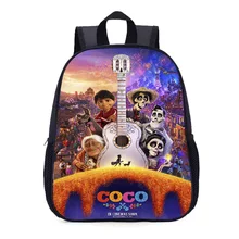 35 см Movie COCO Pixar Miguel, рюкзак для гитары, школьные сумки, повседневный рюкзак с 3D принтом черепа, ранец, Подарочная сумка для мальчиков