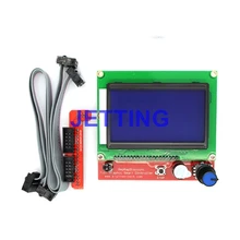JETTING 2017 New 12864 Display LCD 3D Printer Controller +Adapter For RAMPS 1.4 Reprap Mendel GM