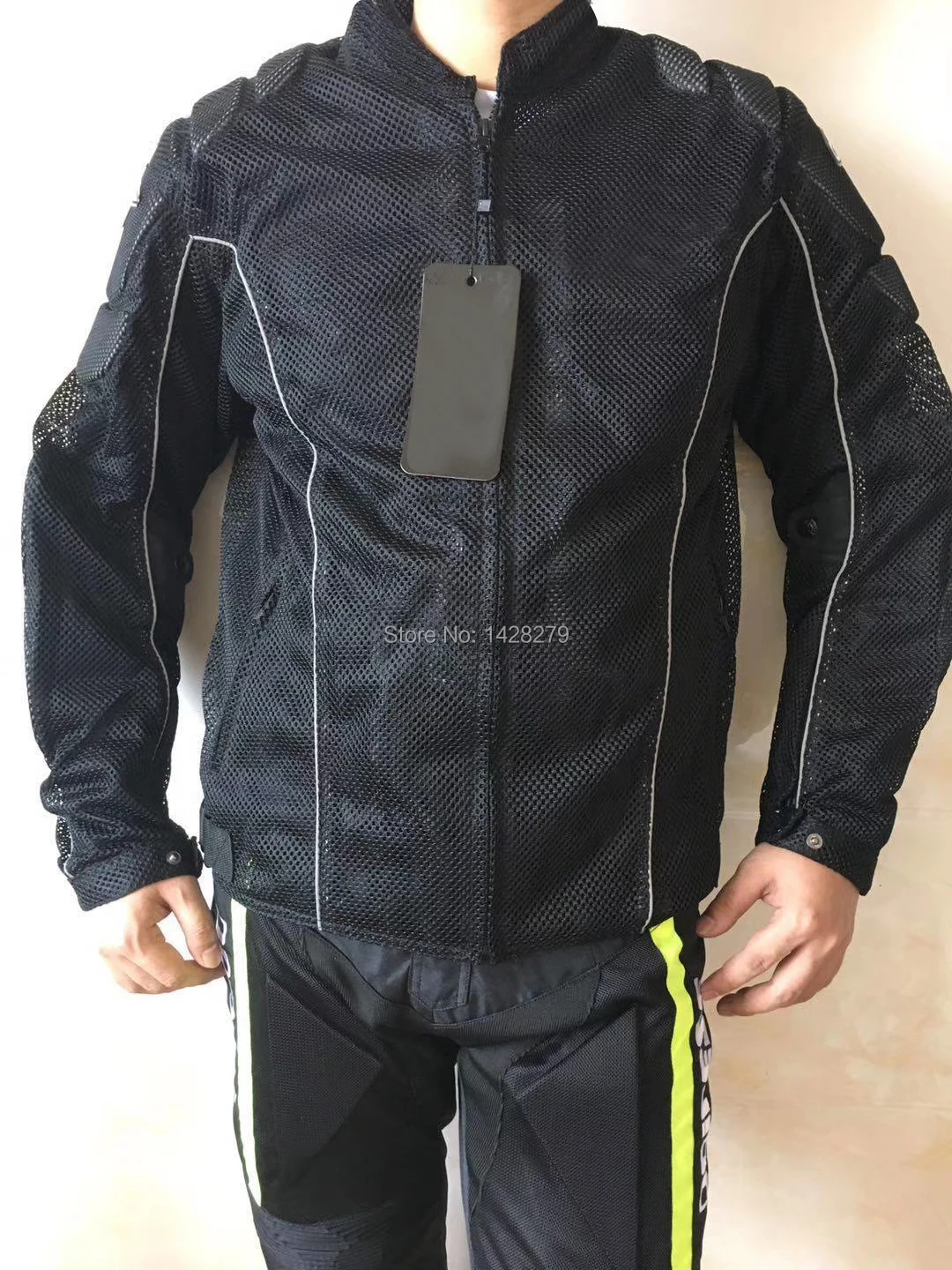 

2019 New A star Airflow Summer Mesh Riding Jacket Men's Riding Mesh Breathable Jacket with Protectors