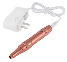 Permanent Eyebrow Lip Eyeliner Makeup Pen Rotary Tattoo Machine Gun with Power Supply Cord for Liner Shade 1RL 3RL body needle