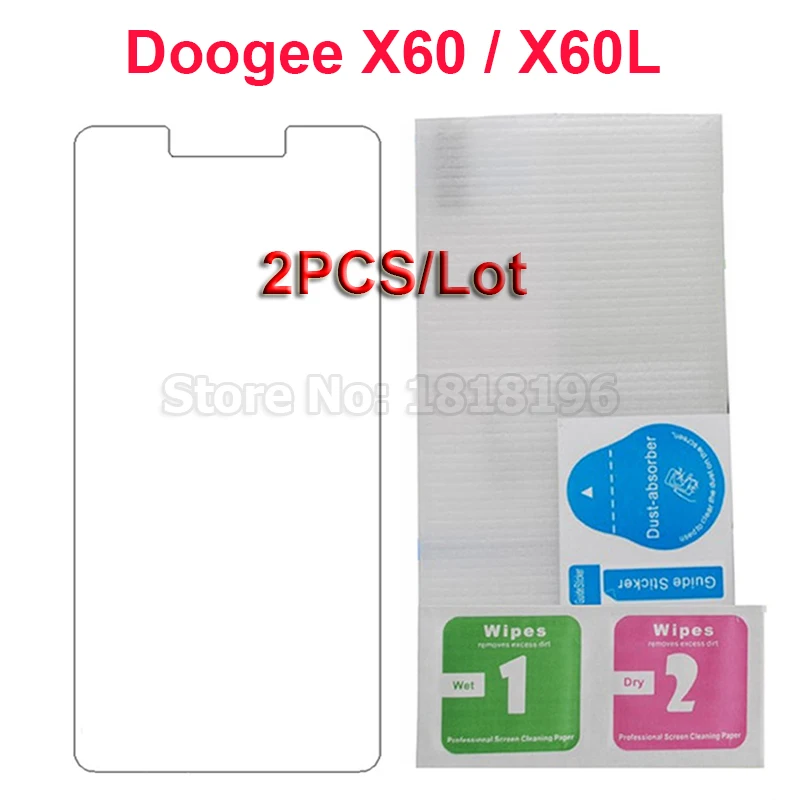 Закаленное стекло Для Doogee X60 X60L 5," Чехол 9H Взрывозащищенная защитная пленка для смартфона Doogee X60 Защитная пленка для экрана