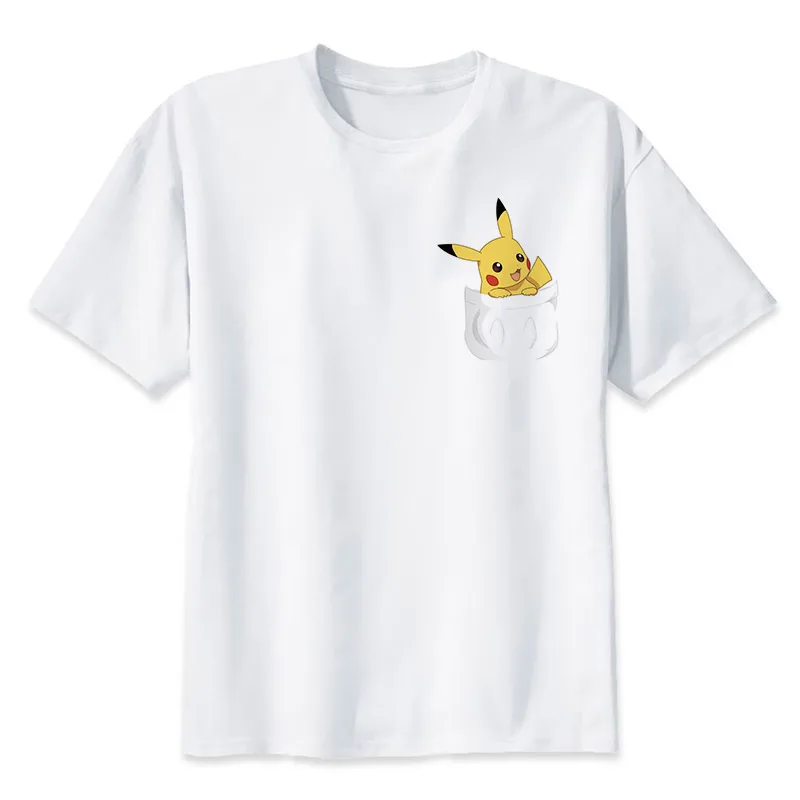 Футболки Pokemon GO, женская одежда с коротким рукавом в стиле аниме, повседневные топы, футболки с милым Пикачу, дизайнерская футболка, Homme, Harajuku, футболка с покемоном - Цвет: 5