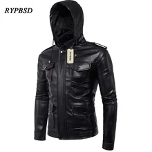Jaqueta Masculina Inverno Couro из искусственной кожи мужская куртка модная брендовая мужская мотоциклетная куртка мотоциклетная с капюшоном мужская кожаная куртка