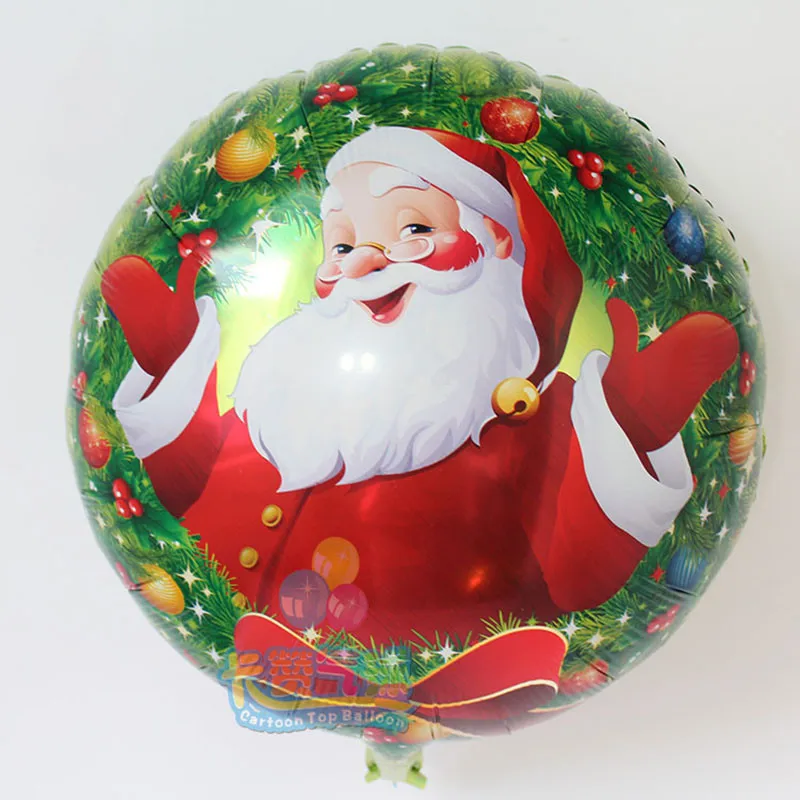 15pcs/lot 18inch Christmas aluminum foil balloons santa clause ballon